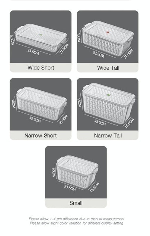 Refrigerator Organizer With Drainer Bins 4