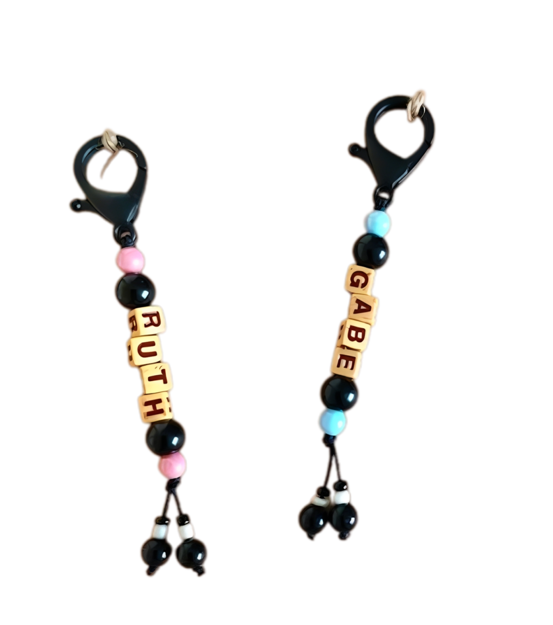 Personalized Keychain Letter Beads 1