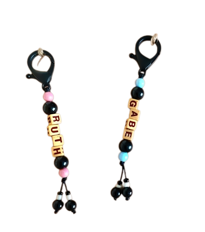 Personalized Keychain Letter Beads 1