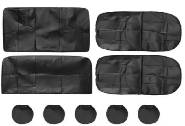 9-Piece Full Leather Car Seat Set 2