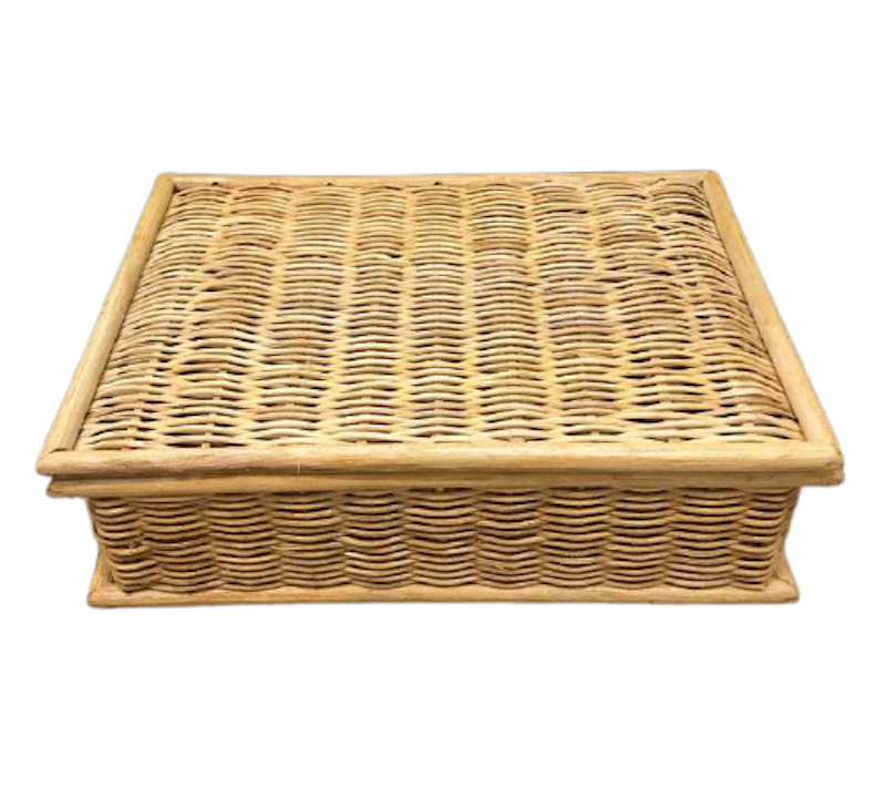 Rattan Lidded Basket 1