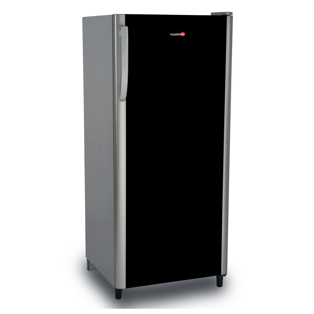Single-Door Refrigerator With Black Glass 2