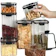 null Plastic Storage Jars 460/700/1300/1800 mL 1