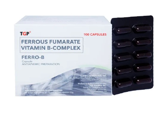 Ferro-B Ferrous Fumarate +Vitamin B Complex	  	 1
