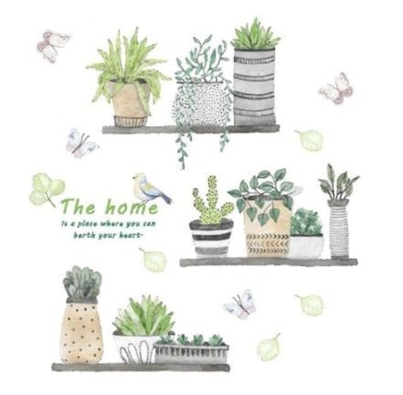 Pastoral Garden Wall Stickers 1