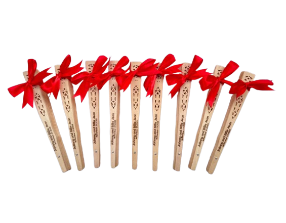Personalized Wooden Fan 1