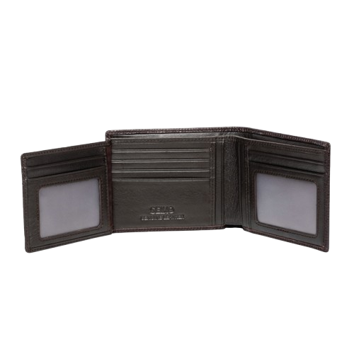 Genuine Leather Billfold With Flap and RFID Blocker 2