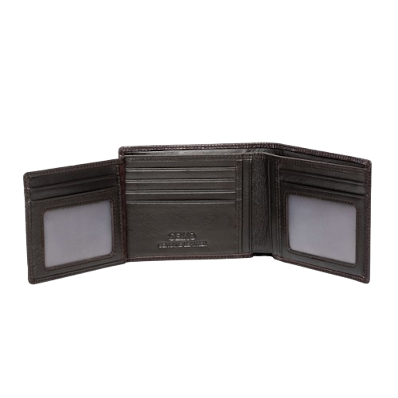 Genuine Leather Billfold With Flap and RFID Blocker 2