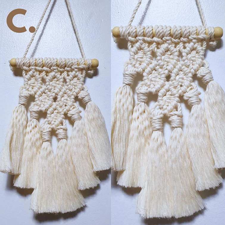 Mini Macrame Wall Hanging Boho Decor 4