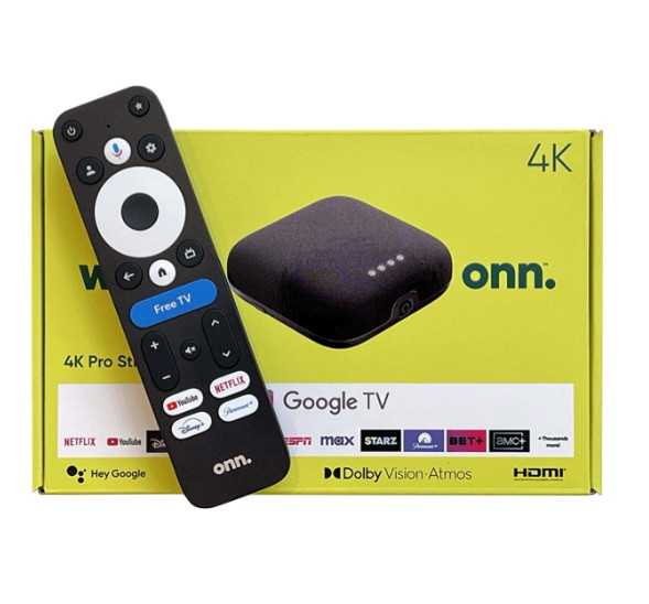 4K Pro Streaming Device with Google TV Hands-Free Voice Control & Dolby Atmos/Dolby Visio	 3