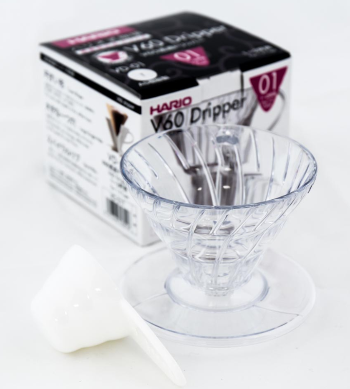 V60 Clear Plastic Coffee Dripper 3