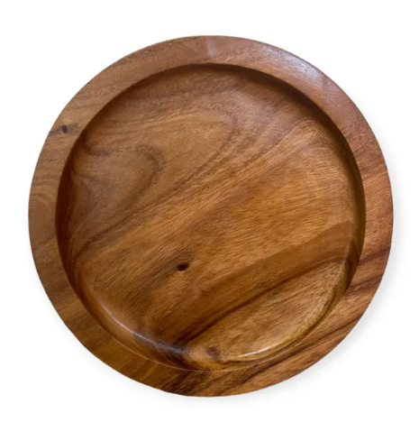 Home Charger Plate Acacia Wood 1