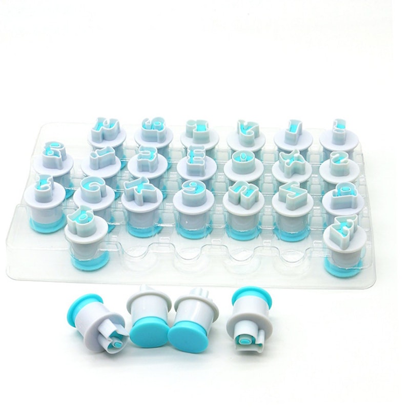 Alphabet Letter Number Fondant Cutter 1