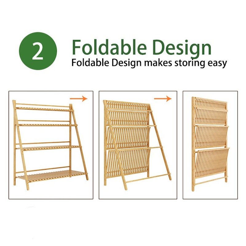 3 or 4-Tier Bamboo Rack 4
