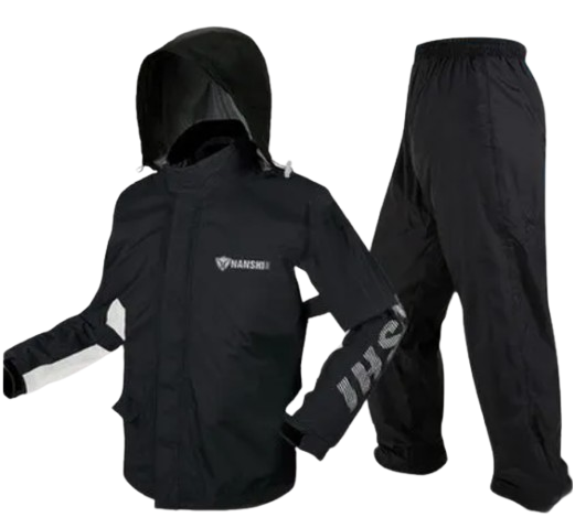 Motorcycle Harley Style Full-body Raincoat	 1