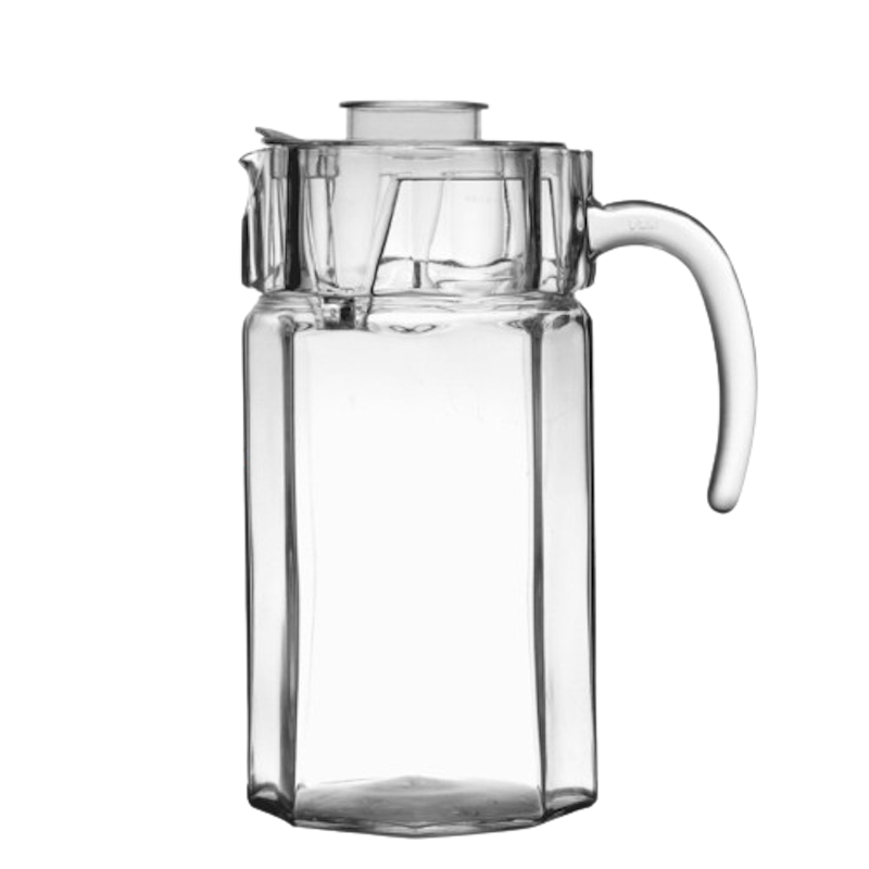 Transparent Large Capacity Cold Water Glass Clear Pitcher 1