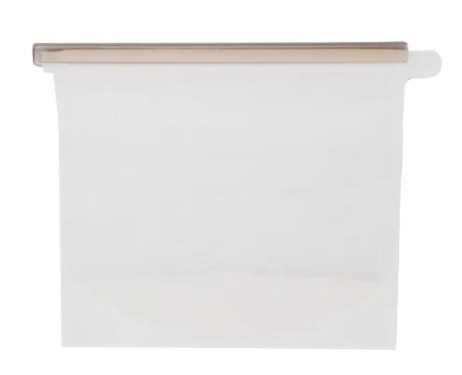 Microwavable Silicone Storage Bag White 1000 mL	  1
