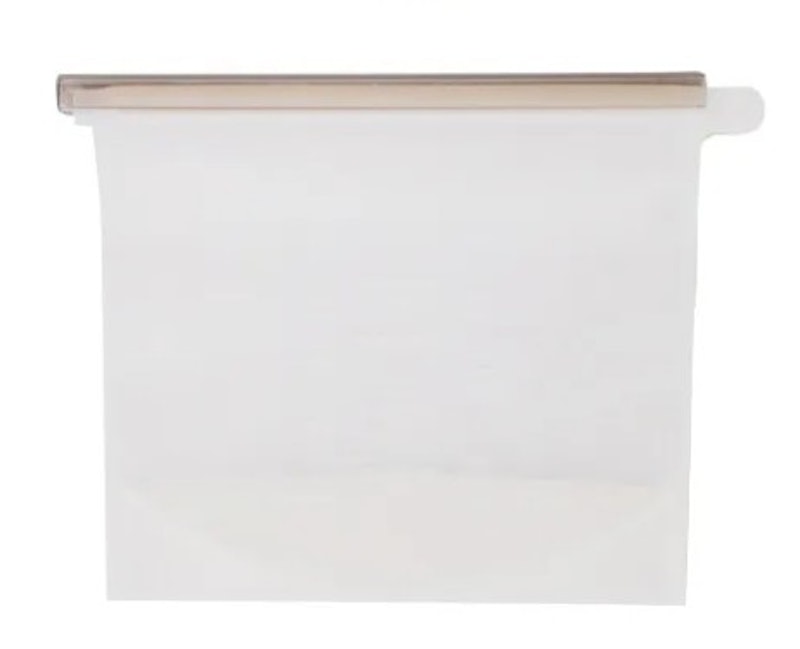 Microwavable Silicone Storage Bag White 1000 mL 1