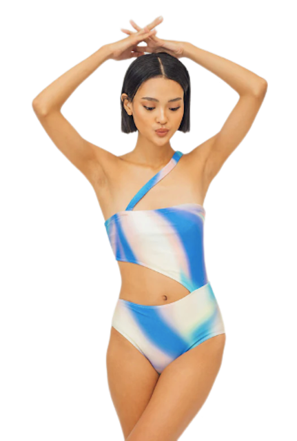 Jem Asymmetrical Strap Side Cutout One Piece 1