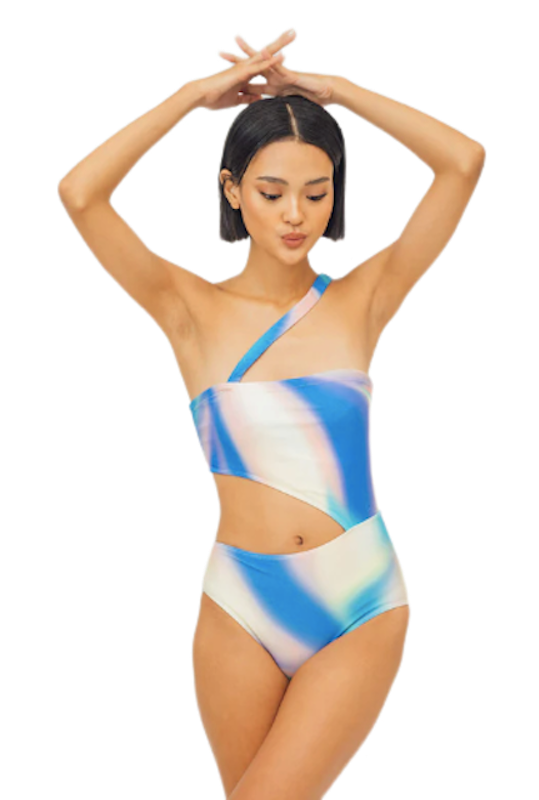 Jem Asymmetrical Strap Side Cutout One Piece 1
