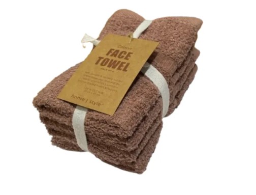 Cotton Face Towel	  	 3
