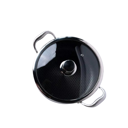 Honeycomb Stainless Steel Wok 2