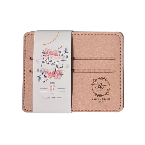 Personalized Card Holder With Engraved Monogram 1