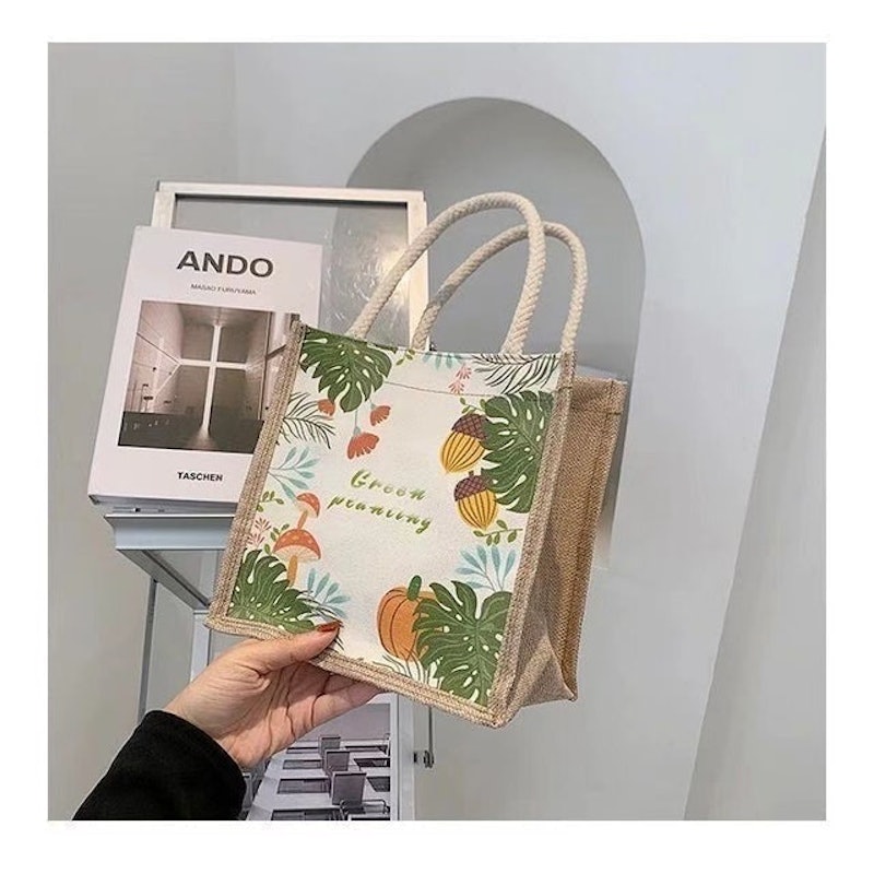 Canvas Tote Bag With Graffiti Design 4