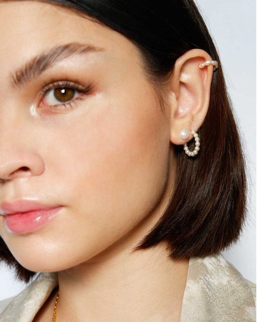 Pearl Gold Studs 2