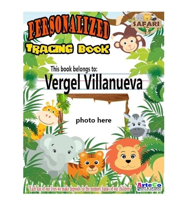 Personalized Tracing Book 1