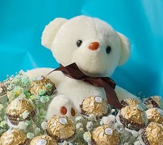 Cuddle Bear Chocolate Bouquet	  2