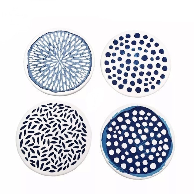 Round Ceramics Cup Mat Coaster 3