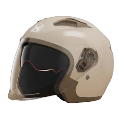 Double Mirror Half Face Helmet