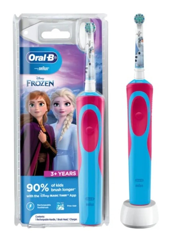 Frozen Kids Ages 3+ Electric Toothbrush Handle 1