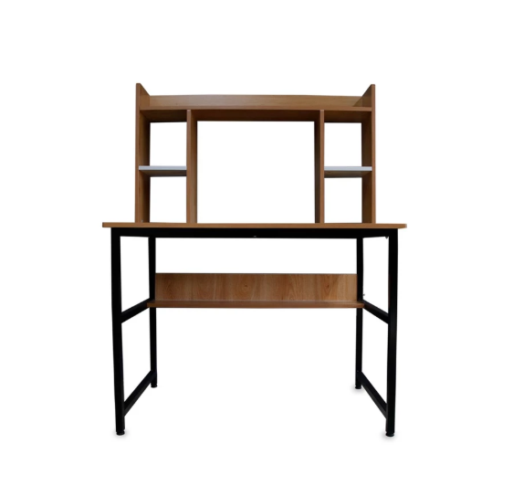 Vanna Computer Table with Shelves 1