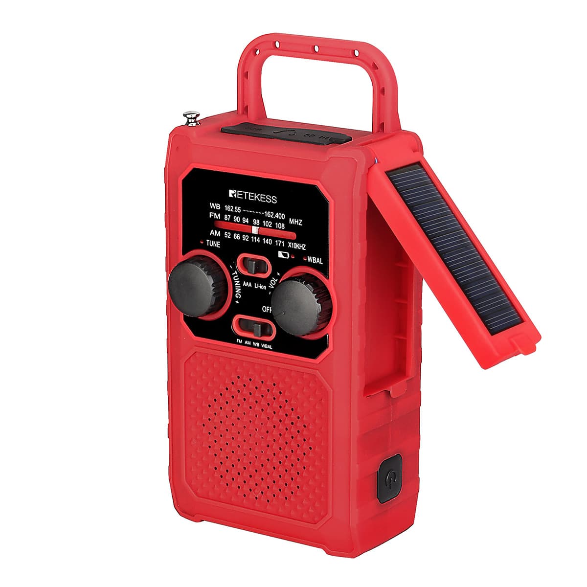 TR201 5000mAh Multifunctional Solar Hand Crank Radio 3