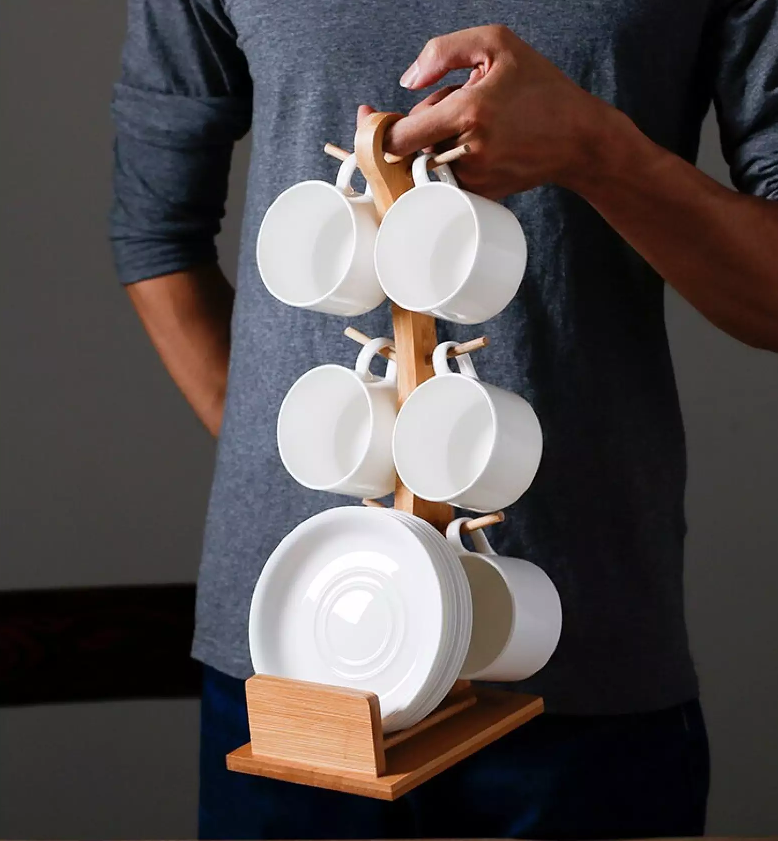 Bamboo Mug Holder  3