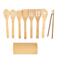 Bamboo Utensil Set Wooden Cooking Utensils