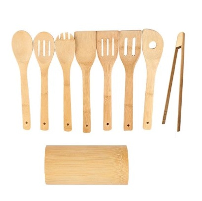 Bamboo Utensil Set Wooden Cooking Utensils 1