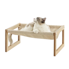 Large Breathable Wooden Cat Hammock