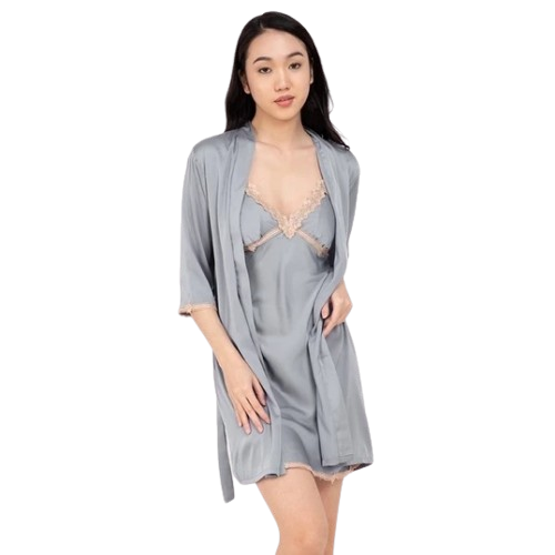 Nadine Silk 4pcs Robe Set 1
