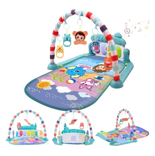 Baby Music Rack Play Mat Gym Crawling Game Kids Pad Early Education Crawling Toy Gym	  2