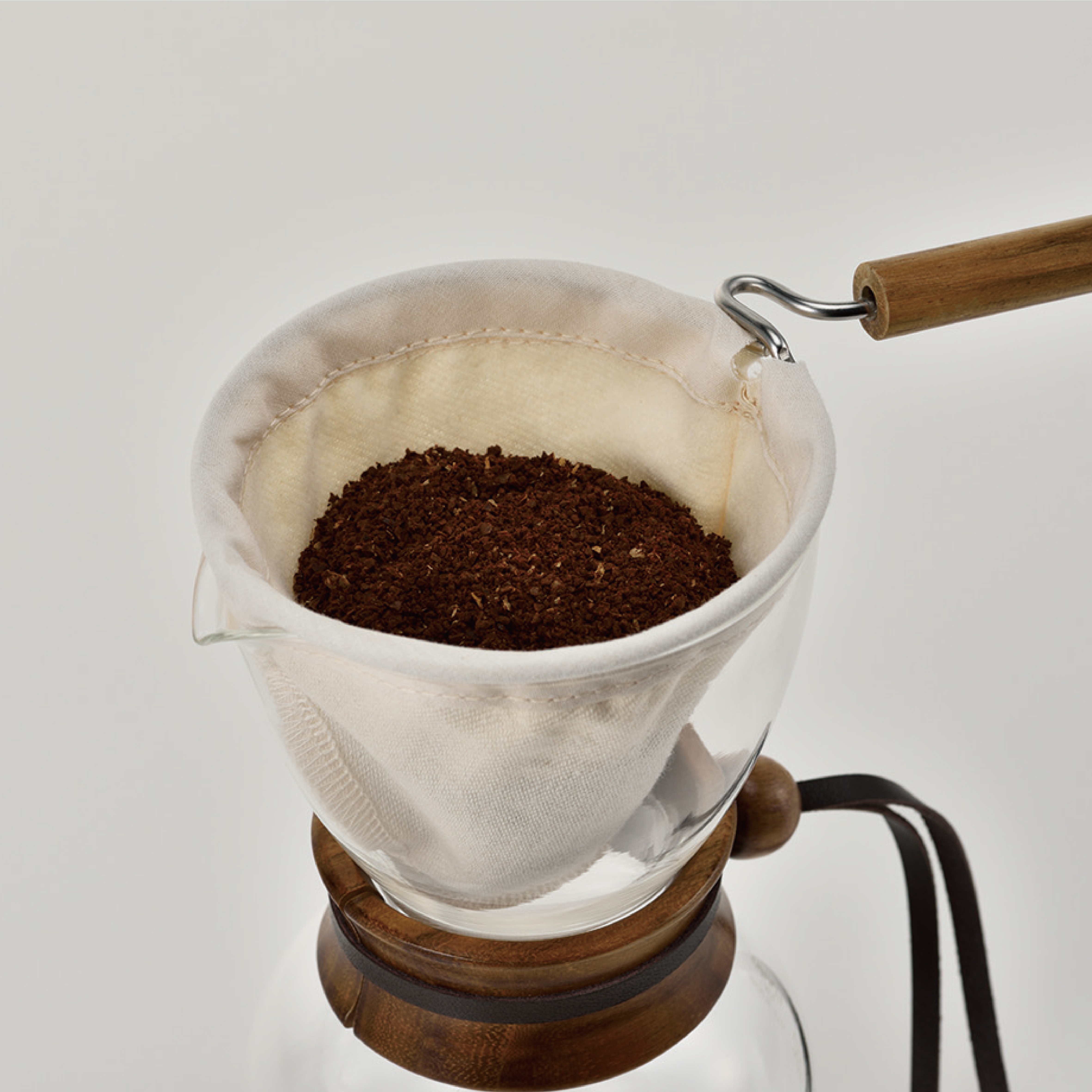 Woodneck Drip Coffee Pot With Cloth Filter  3