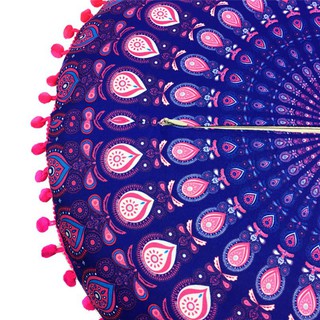 Round Mandala Bohemian Throw Pillowcase 5