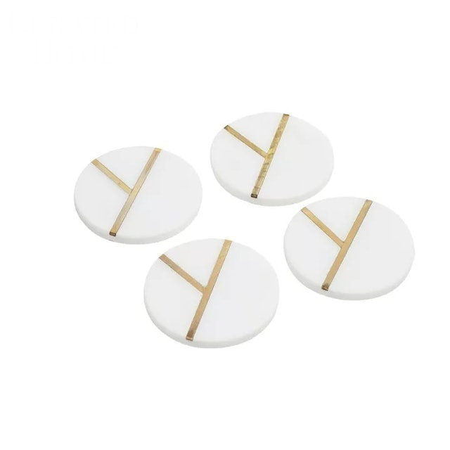 4-Pc Coaster Set Round 1