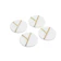 Curated Marble 4-Pc Coaster Set Round 1