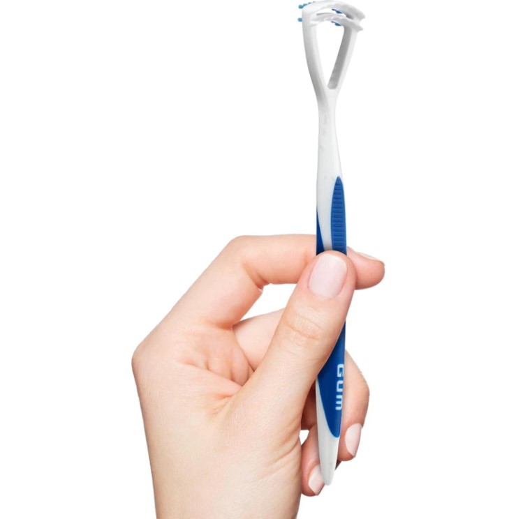 Tongue Cleaner - Dual Action Soft Bristled Tongue Brush w/ Tongue Scraper 3