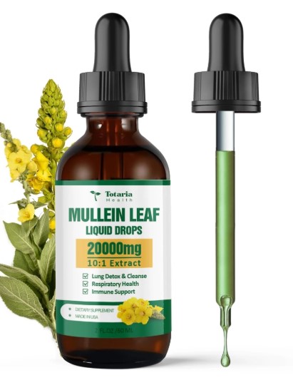 Organic Mullein Leaf Drops 1