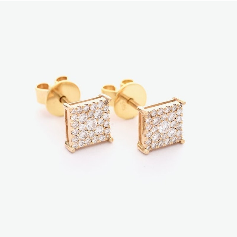 Duchess Illusion Diamond Earrings 2