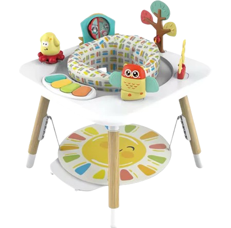 4-in-1 Baby Activity Center, Game Table, and Adjustable Jumper 1